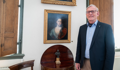 Jørgen Sørensen van het museum Hofje van Mevrouw Van Aerden
