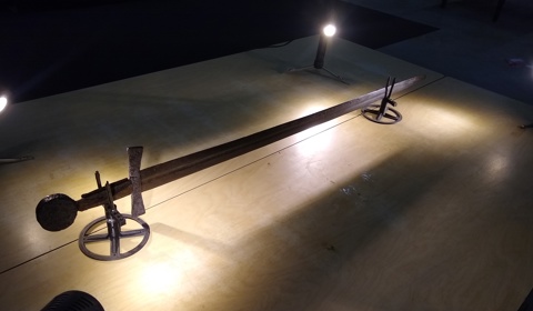 Na de conservering van het zwaard