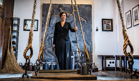 Close up portret Isa van der Wee bij de waag