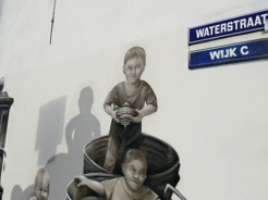 Muurschildering bij Wijk C