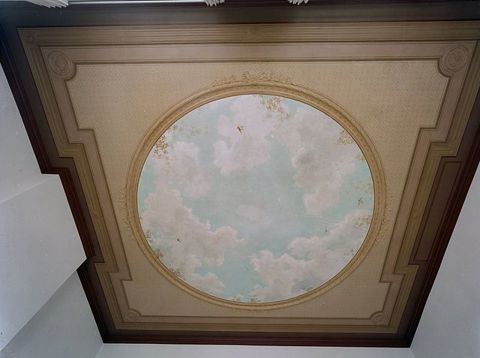Houdringe beschilderd plafond