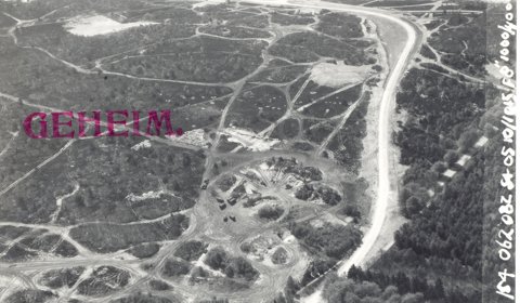 Luchtfoto van de vliegbasis Soesterberg