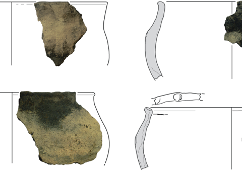 Aardewerkscherven gevonden bij Leersum