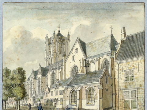 Gezicht op de Jacobikerk