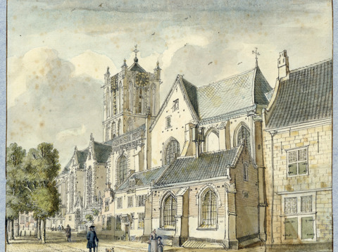 Gezicht op de Jacobikerk