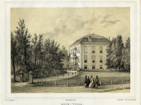 Huis Rose-Villa en de omringende landschapstuin te Driebergen