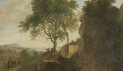 Italiaans Landschap door Herman van Swanevelt 1643