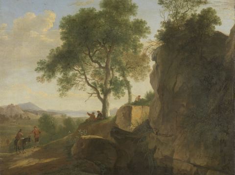 Italiaans Landschap door Herman van Swanevelt 1643