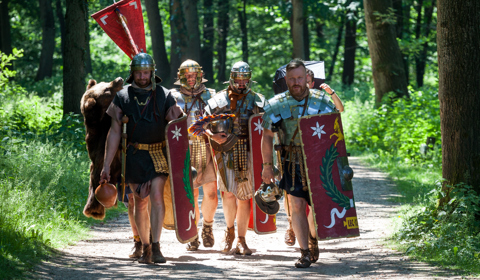 Romeinse legionairs op stap