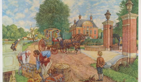 Een buitenplaats aan de Vecht 1740