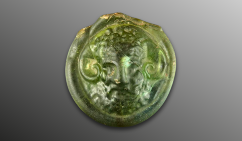 Vooraanzicht glazen applique