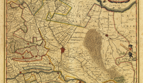 Kaart van de provincie Utrecht 1628