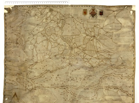 Kaart van de provincie Utrecht, omstreeks 1580