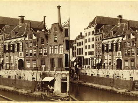 Gezicht op de gebouwen van de Rijksmunt