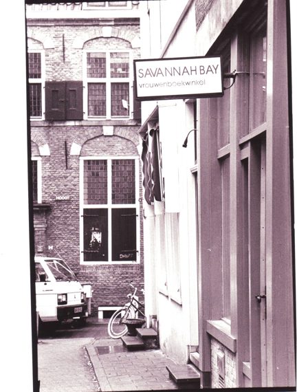 Vrouwenboekwinkel Savannah Bay, Telingstraat 13, 1984.