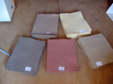 Verschillende materialen papier