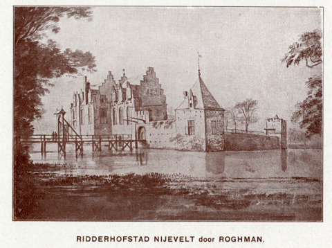 Ridderhofstad Nijevelt door  Roghman