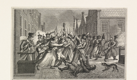 Tekening van de Ramp van Woerden