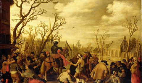 Sint Maarten Snijdt Een Stuk Van Zijn Jas Af Om Aan Een Bedelaar Te Geven Rijksmuseum SK A 1930