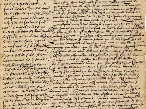 Smeekschrift der edelen, handschrift