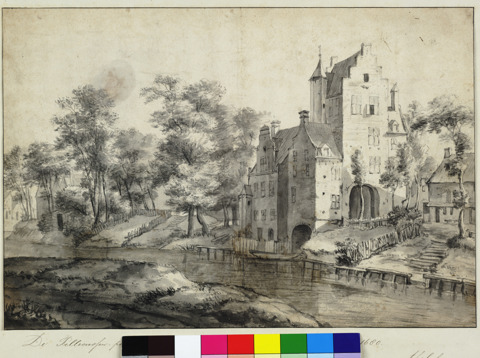 Pellecussenpoort op de kruising van de Lauwerecht