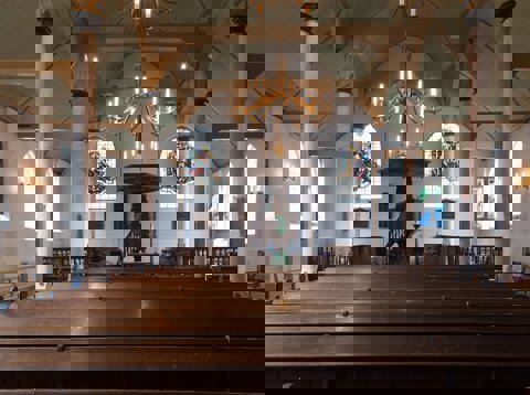 Interieur Lutherse kerk Woerden