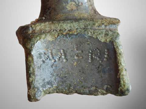 Liefdesinscriptie op een Romeinse mantelspeld