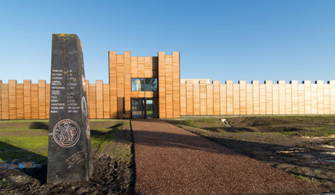 Castellum Hoge Woerd Mijlpaal