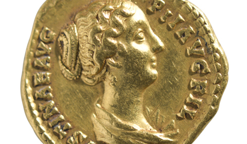Aureus Van Faustina II Onder Antoninus Pius In Goud