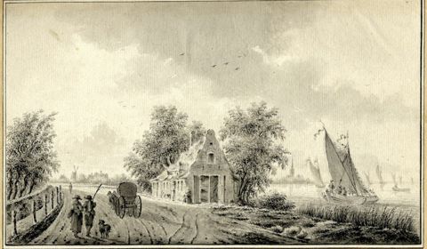 Gezicht op de Lek bij Jaarsveld