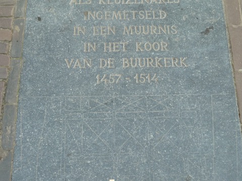 Gedenksteen Zuster Bertken Leefde Hier