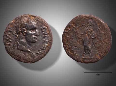 Denarius van Galba, keer- en hoofdzijde