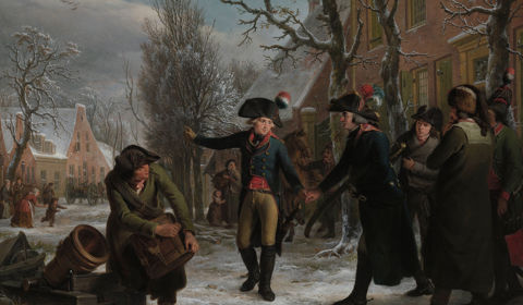 Generaal Daendels neemt afscheid van luitenant-kolonel Krayenhoff