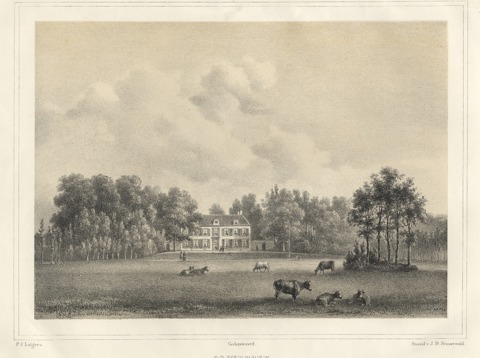 Voorgevel van het huis Oostbroek bij De Bilt