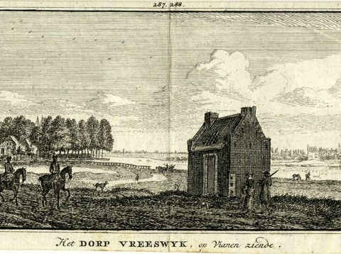 Gezicht op het dorp Vreeswijk