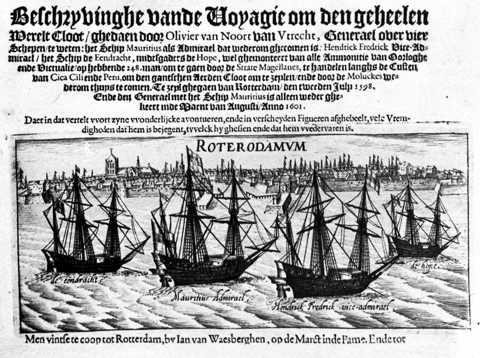 Titelpagina reisverslag Olivier van Noort