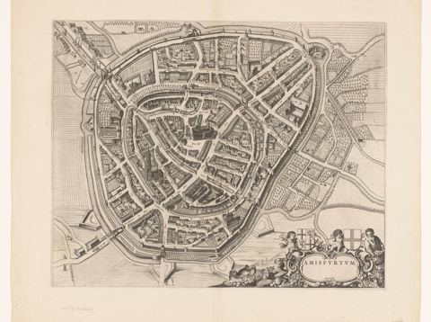 Plattegrond van Amersfoort, 1652