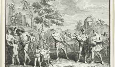 Aankomst van de Bataven in Nederland, ca. 55-10 voor Chr.