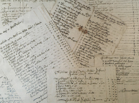 Kwitanties van bakkers, wijnhandelaren e.a. voor leveringen bruiloftsmaaltijd Carel Martens en Jacoba Lampsins