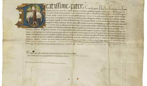 Request van de zusters van St. Maria Egyptiaca aan den paus