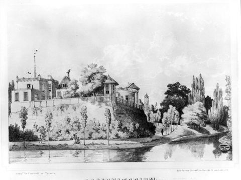 Bastion Zonnenburg met het Meteorologisch Instituut en de Sterrenwacht