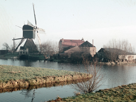 Gezicht op de Oukoper Molen