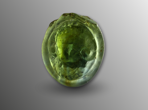 Zijaanzicht glazen applique