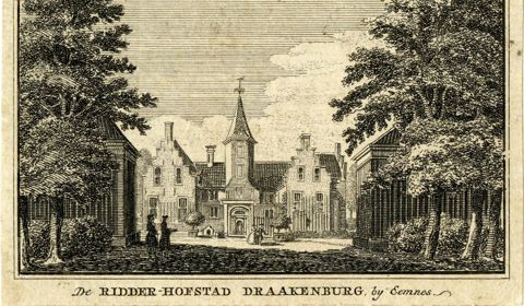 Kasteel Drakenburg in 1744