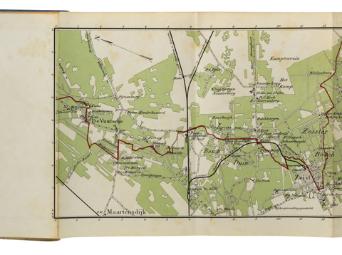 Routekaartje Eerste Wandelweg