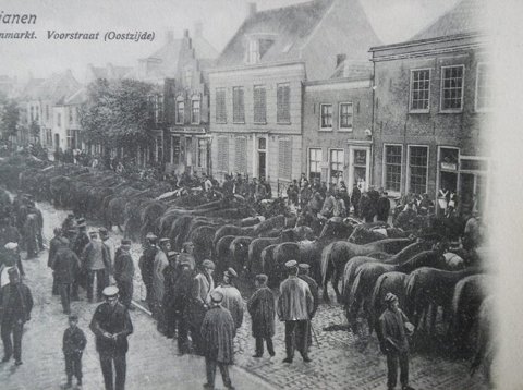 Paardenmarkt omstreeks 1916
