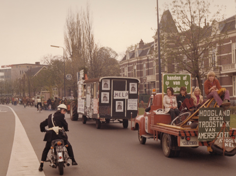 Doortocht van de stoet door Amersfoort