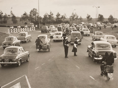 Drukte op Ouderijn 1959