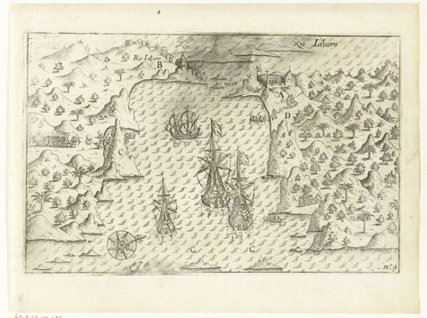 Illustratie uit reisverslag Olivier van Noort