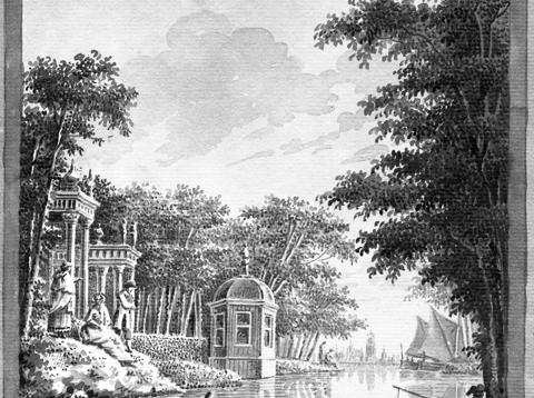 Theekoepel van de buitenplaats Oog in Al